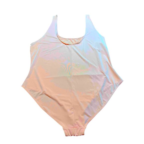 Parade One Piece Swim Suite Light Weight Nude Mauve Size 2xl NWOT - Picture 3 of 7